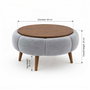 Atelier Del Sofa Papatya 60 - Gris, Nogal